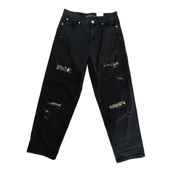 INC International Concepts Denim - NWT INC International Concepts black boyfriend Jeans size 12/31
